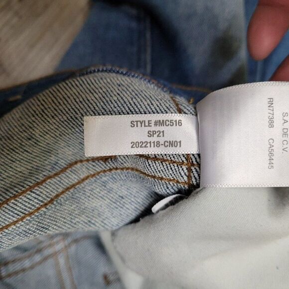 Madewell 10" Size 30 TALL High-Rise Skinny Crop Jeans Womens Blue Sheffield Wash - Picture 16 of 16